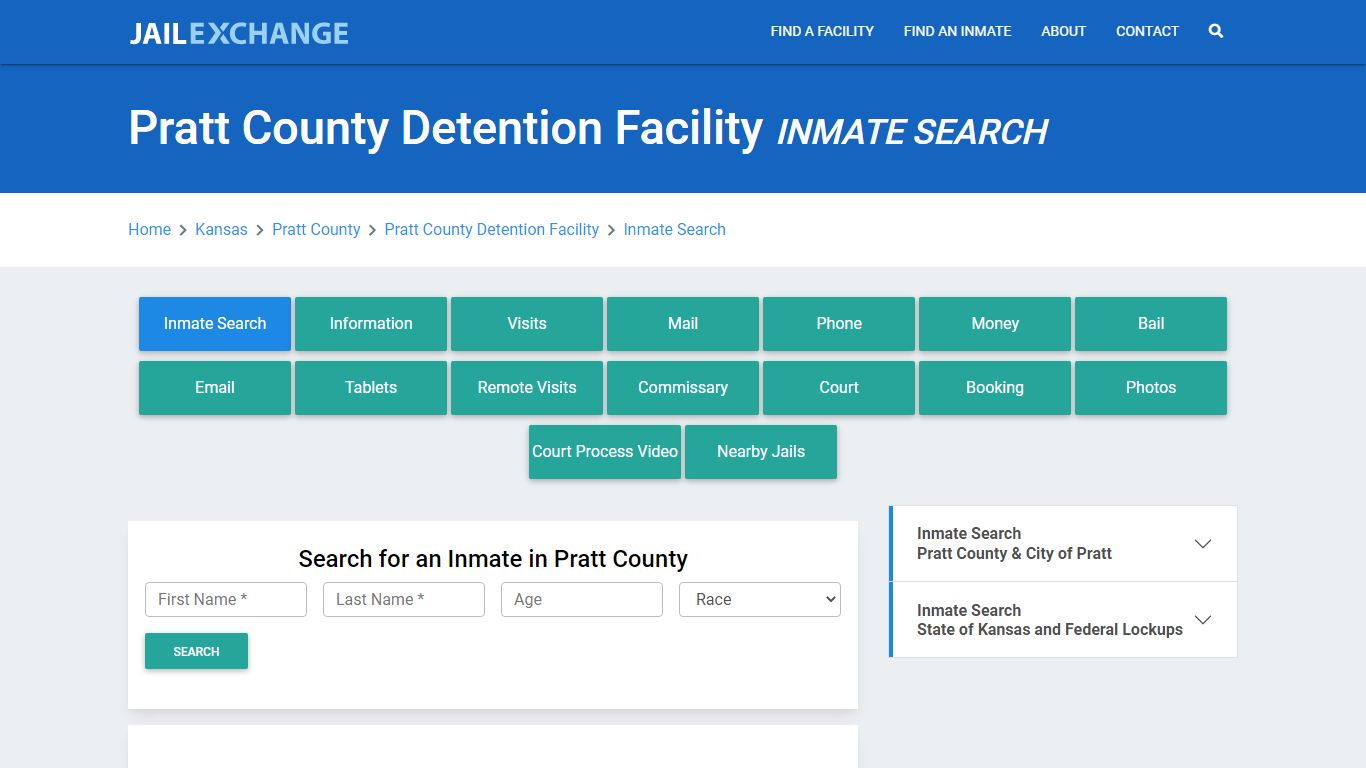 Pratt County Detention Facility Inmate Search - Jail Exchange